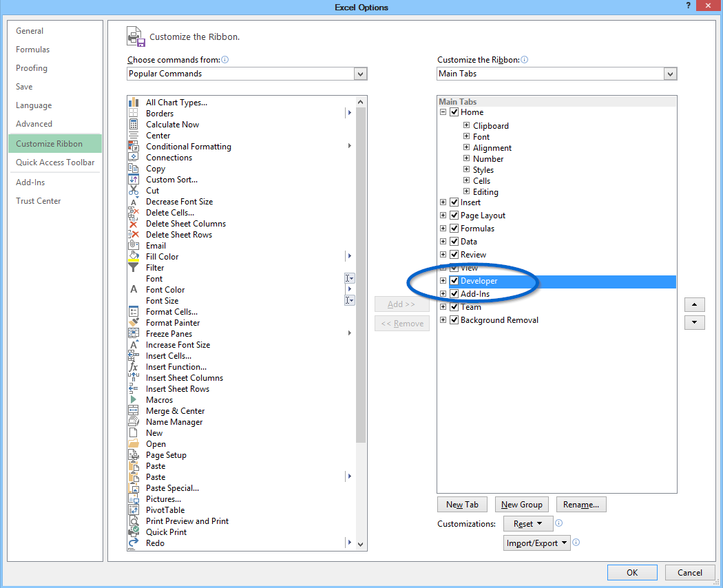 How To Show The Developer Tab In Excel | ExcelSuperSite